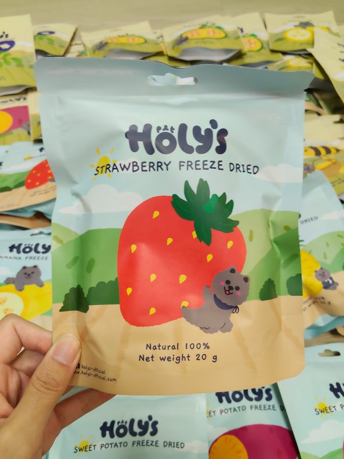 Holy's 草莓乾商品照，大仔家