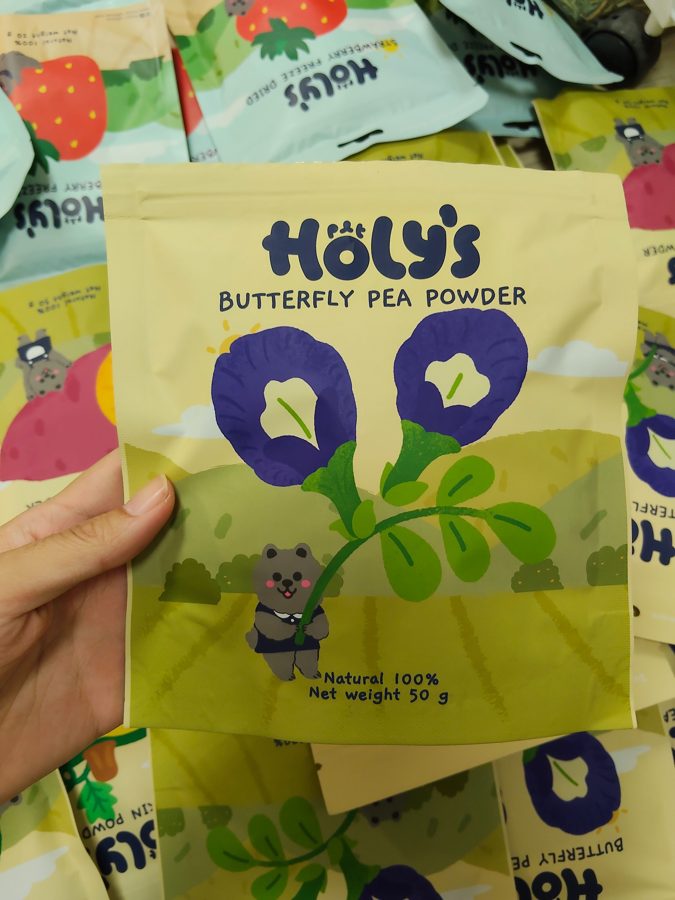 Holy's 蝶豆花粉商品照，大仔家