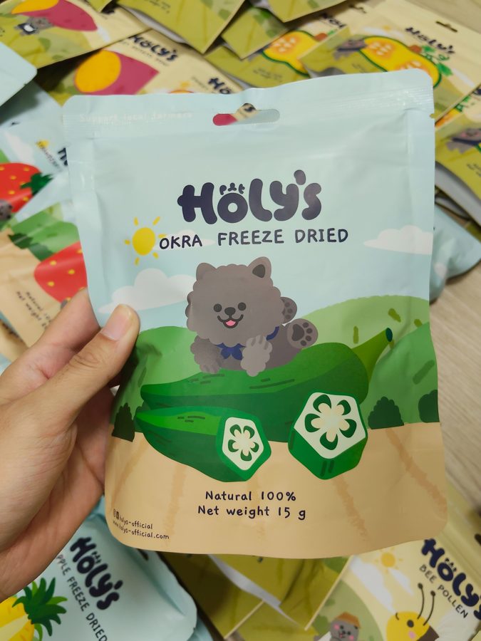Holy's 秋葵乾商品照，大仔家