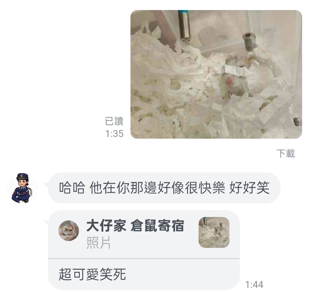 大仔家倉鼠寄宿飼主好評 06